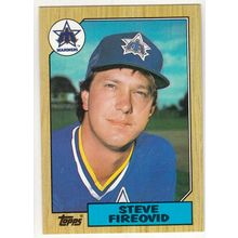 1987 Topps Steve Fireovid rookie baseball card #357 - RC