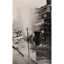 Antique London Bus Disaster Weather Real Photo Old Postcard