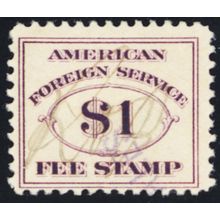 RW22, Used $1 Consular Stamp - Nice and Sound - Stuart Katz