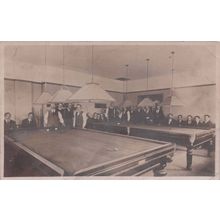 Billiards Finals at Taibach Club Port Talbot Wales Welsh Old Postcard