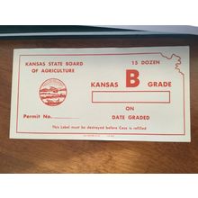 ICOLLECTZONE US Kansas State Revenue Grade B Eggs XF NH (E800)