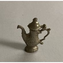 Dollhouse Miniature Silver Coffee Pot 1" tall