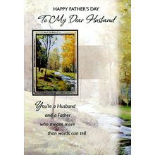 Happy Father's Day To My Dear Husband - Father's Day Greeting Card - 23872