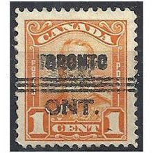 Canada 1928 SG275 1c Orange Fine Used. .