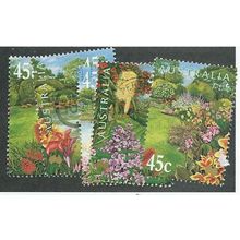 AUS 2000 SET 'GARDENS'(5v) FINE USED (EBID38-921)