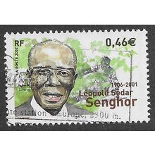 FRA 2002 46c 'L. SEDAR SENGHOR' FINE USED (EBID60-977)