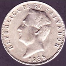 1985 El Salvador 10 Centavos Coin