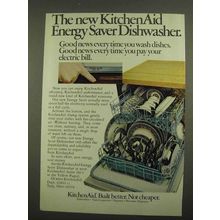 1974 KitchenAid Dishwasher Ad - The Energy Saver