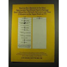 1975 CBS Radio Network Ad - Year-Round Sports Package