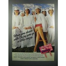 1983 Gillette Daisy Razor Ad - Go a Little Crazy
