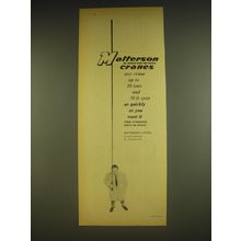 1963 Matterson Cranes Ad - Matterson the modern name for cranes
