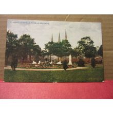 MUSEUM GROUNDS, LICHFIELD, STAFFORDSHIRE unused antique postcard #