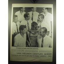 1957 Van Heusen Century Sheer Shirts Ad - 9 ways to keep cool this summer