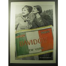 1960 Davidow Fashion Advertisement
