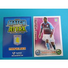 Ashley Young - Aston Villa - Match Attax 2008/09 Football Card