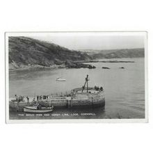 The Banjo Pier And Coast Line, Looe, Cornwall, RP Postcard.