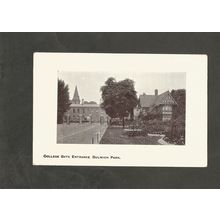 Postcard London Dulwich Park College Gate Entrance