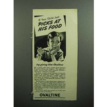 1947 Ovaltine Drink Ad