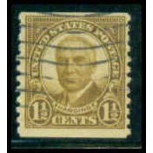 Used 686 1 1/2c Warren Harding Just Clears M08604