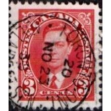 Canada 1937 3c Value. George VI. Fine Used