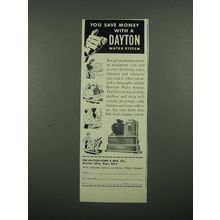 1949 Dayton Water System Ad - You Save Money With
