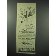 1959 Malta Tourism Ad - The New Magic Of Malta