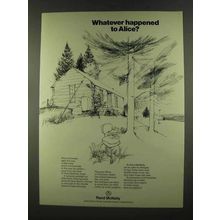 1972 Rand McNally Ad - Whatever Happened to Alice?