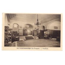 WESTMINSTER HOTEL, LE TOUQUET, PARIS-PLAGE, FRANCE used vintage postcard =