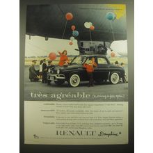 1958 Renault Dauphine Car Ad - Tres agreable (or, driving is fun again)