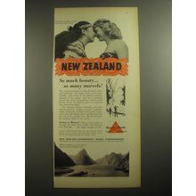 1958 New Zealand Tourism Ad - So much beauty.. So many marvels