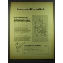 1968 First National City Bank Ad - Be unreasonable at our Bank