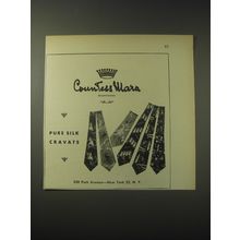 1948 Countess Mara Silk Cravats Advertisement