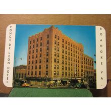 PONCE DE LEON HOTEL, ROANOKE, VIRGINIA, USA. unused postcard