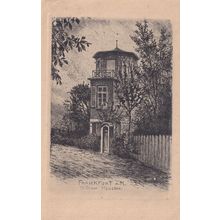 Frankfurt Willemer Hauzden Antique German Postcard