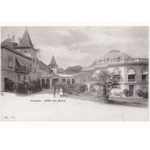 Yverdon Hotel Des Bains in 1903 Vaud Switzerland Photo Postcard