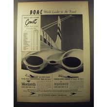 1953 BOAC Airways Ad - BOAC World Leader in Air Travel