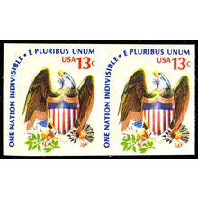 1596a, MNH 13c - IMPERFORATE COIL PAIR & COLOR SHIFT ERROR - Stuart Katz