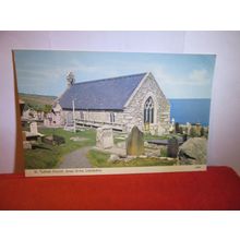 st tudno's church, GREAT ORME, llandudno unused postcard by E T W Dennis =
