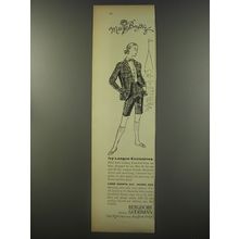 1956 Bergdorf Goodman Fashion Ad - Miss Bergdorf Ivy League Exclusives