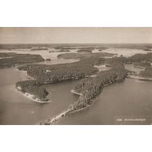Punkaharju Finland Old Aerial WW1 Real Photo Postcard