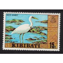 Kiribati Reef heron Bird 15c 1980 MNH SG#127