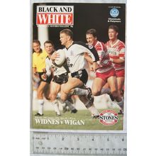 1991 programme Widnes v. Wigan, 19/1