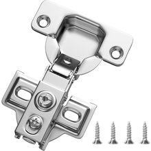HOSOM 50 Pack 1/2 Inch Overlay Soft Close Cabinet Hinges, Kitchen Cabinet Hinges