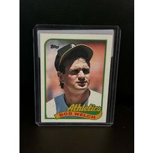Bob Welch [Error] #605 | 1989 Topps Baseball Trading Card