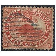 Canada (Colony Of) 1859 SG31 5c Pale Red Fine Used .. .