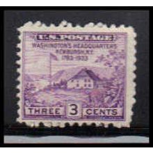 752 3c Washington's Hdqs Fine MNH Z1623