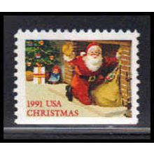 2584 29c Santa & Fireplace Fine MNH BPS LL W2202