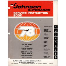 Johnson 150 175 200 235 Models Outboard Motor Service Manual 1977 8016422 PDF