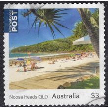 AUSTRALIA: 2025 TOURISM, $3 NOOSA HEADS N.S.W, USED INTERNATIONALSELF-ADHESIVE .