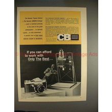 1960 Beseler Topcon Camera & 45MCRX Enlarger Ad, Best!!
